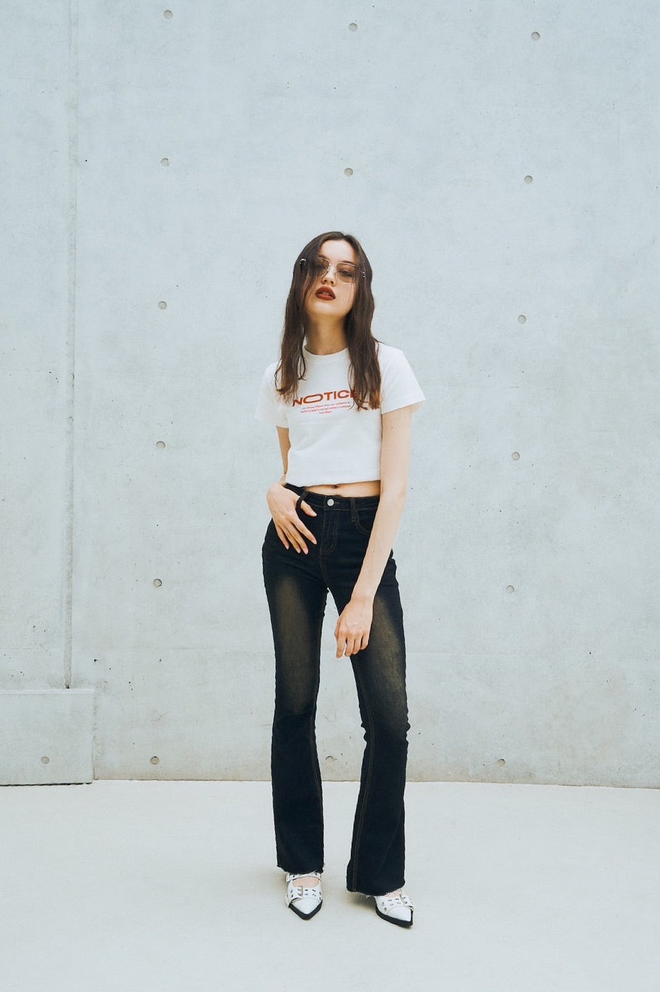 Highwaist flare denim