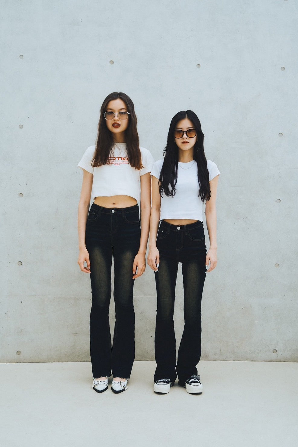 Highwaist flare denim