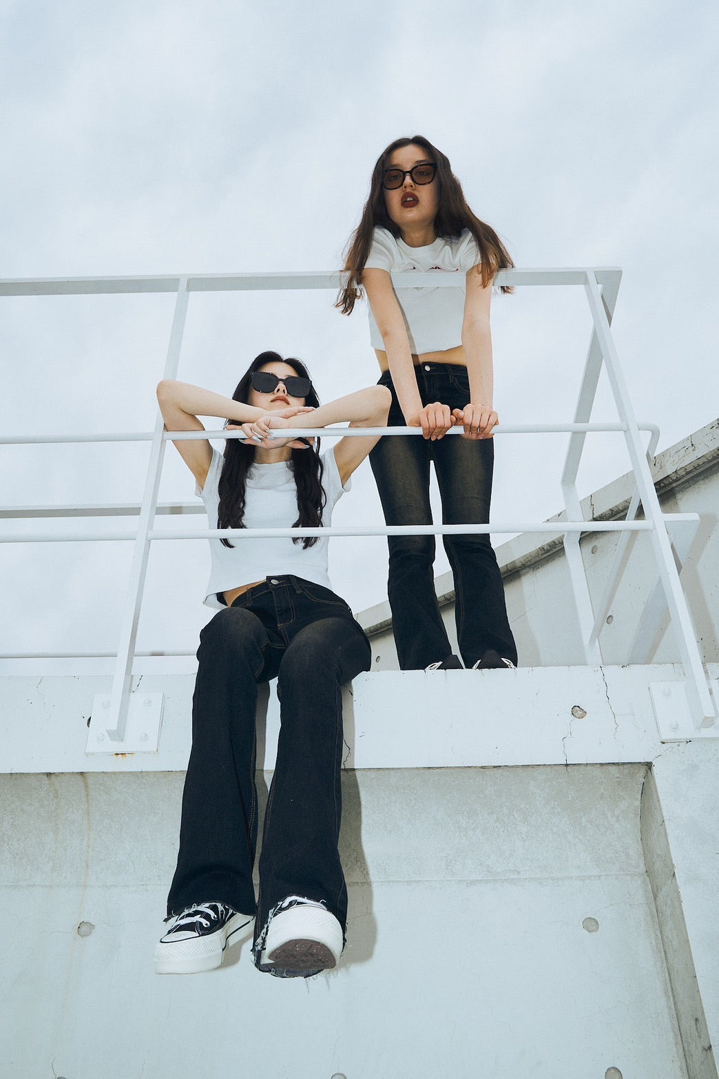 Highwaist flare denim