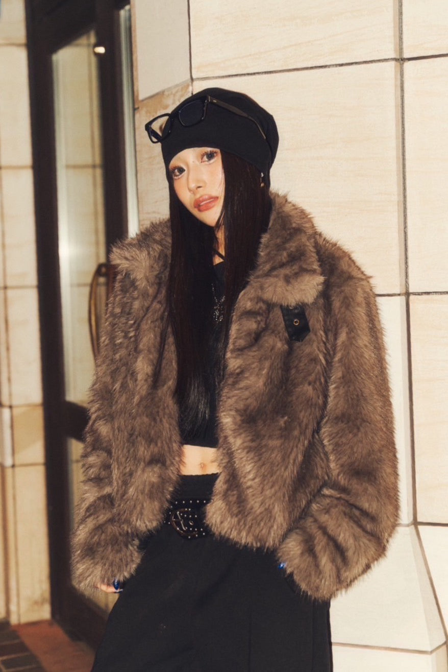 FAUX FUR COAT