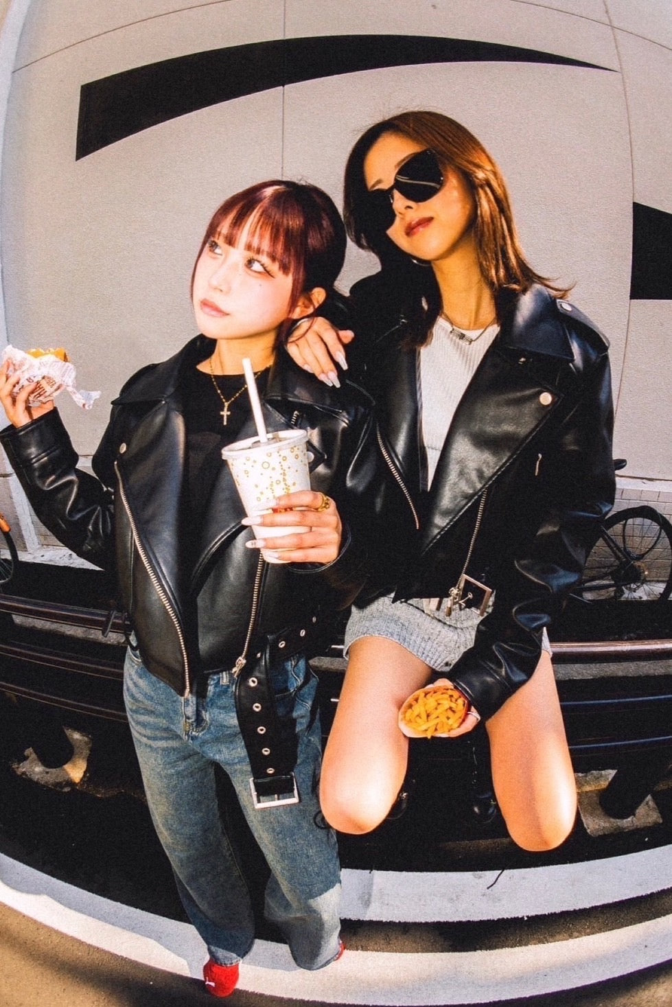 FAKE LEATHER JACKET
