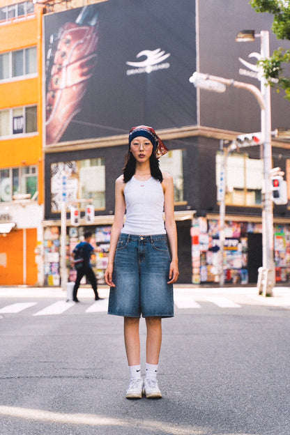 HALF DENIM PANTS