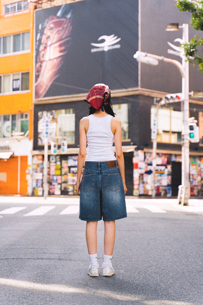 HALF DENIM PANTS