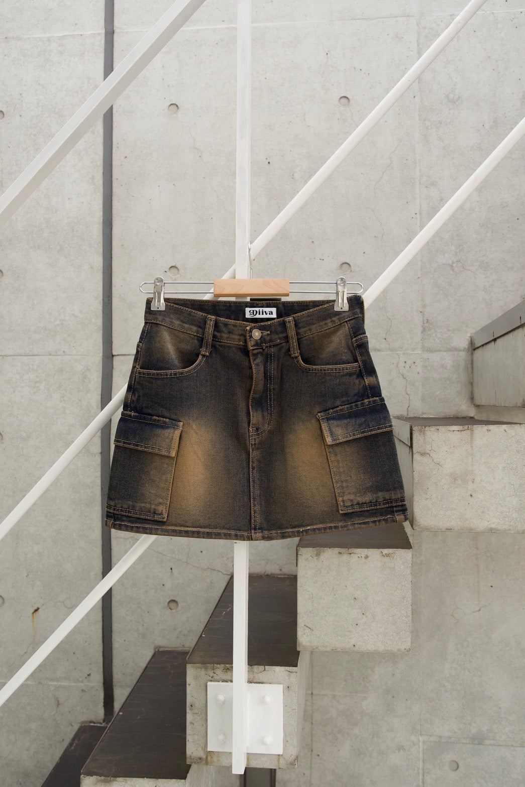 SIDE POCKET DENIM MINI SKIRT – DIIVA