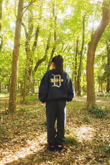 DIIVA stone logo sweat pants
