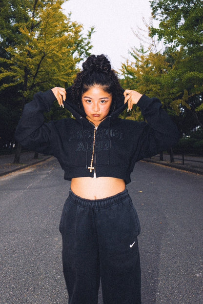 SHORT ZIP HOODIE